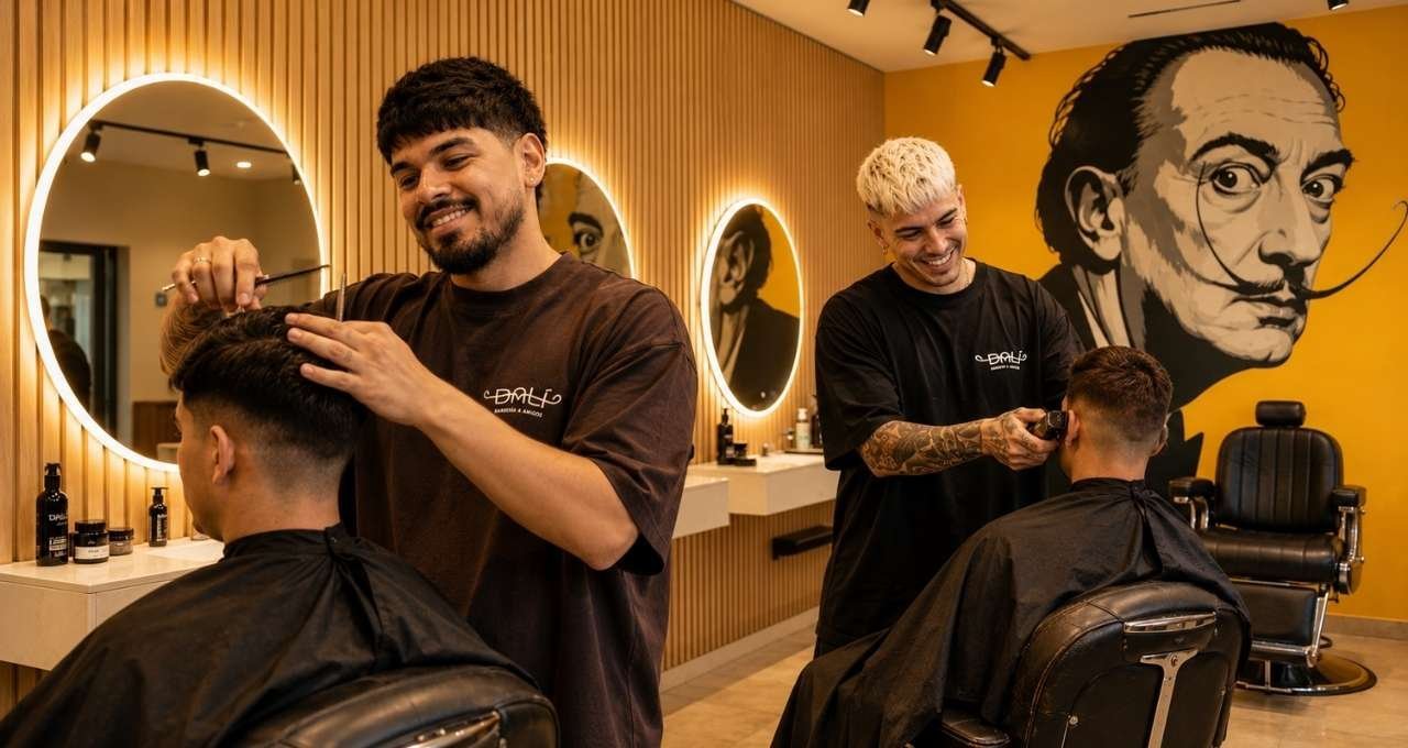 Interior de Dalí Barbería en Villa Carlos Paz